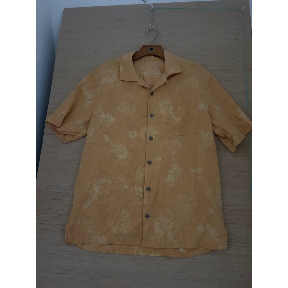 Tommy Bahama Floral Camp Shirt Mens Medium Tropical Aloha Button Up - Picture 1 of 8